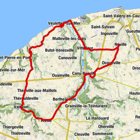 Néville - Église Saint-Martin - Église Saint-Valéry