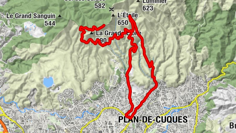 Lou Vièï Casteu - Les Xaviers - La Grande Étoile - Le Cavaou Ouest