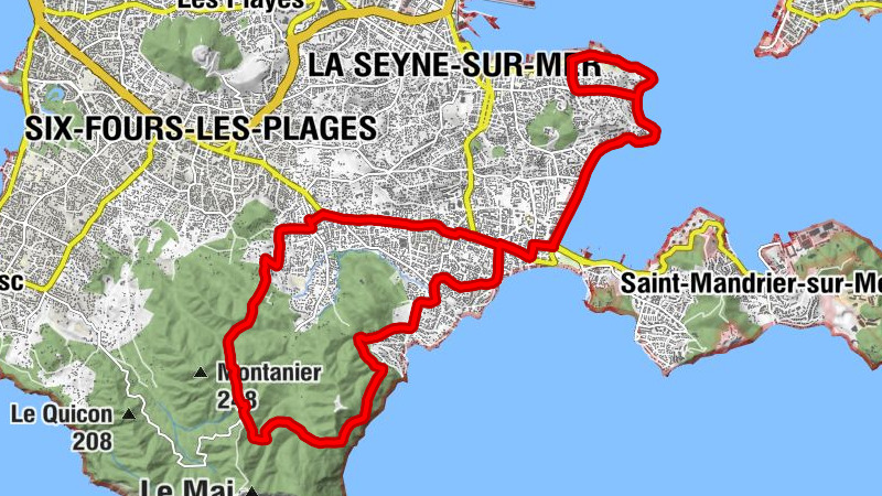 Paradis - Le Renoir - Toulon - La Croix de Palun