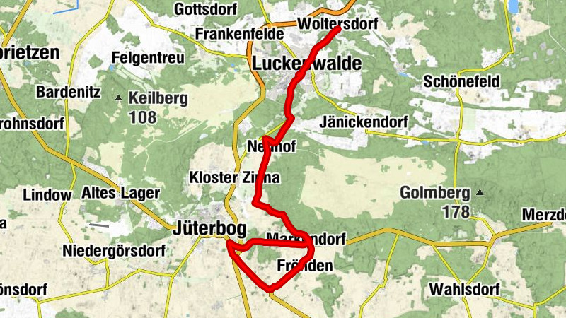 Woltersdorf - Luckenwalde - Der GUTWALD - Dorfkirche Markendorf