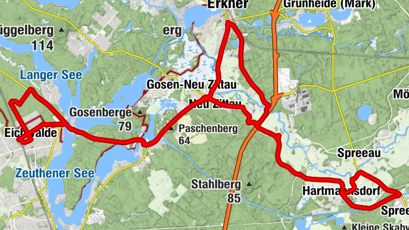 Eichwalde - Dorfkirche Schmöckwitz - Dorfkirche Neu Zittau - Hoffnungskirche (Honigkirche)