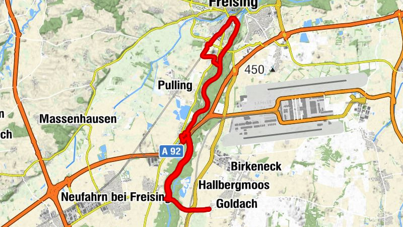 Freising - Achering - Seilerbrückl