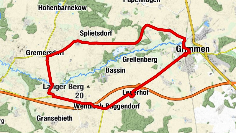 Grimmen - Hohenwieden - Leyerhof