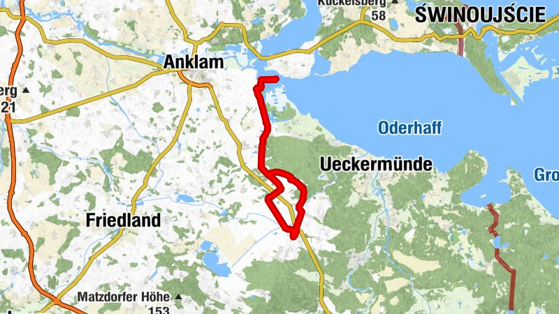 Ferdinandshof - Pommerscher Hof - Sprengersfelde - Louisenhof