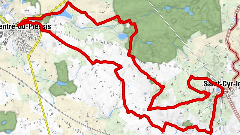 Argentré-du-Plessis - Le Moulin Neuf - La Croix Perrault - Église Paroissiale Saint-Martin-de-Vertou du Pertre