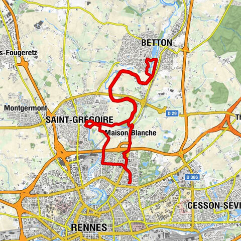 Rennes - Betton - Les Gayeulles - Maurepas