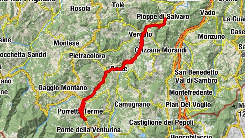 Pioppe di Salvaro - Chiesa dei Santi Michele e Pietro di Salvaro - Chiesa di San Bartolomeo - Madonna del Ponte