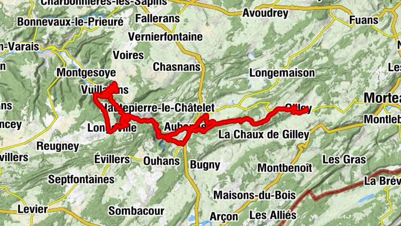 Gilley - Auberge du Crêt Moniot - Église de l'Assomption - Chapelle Sainte-Gertrude