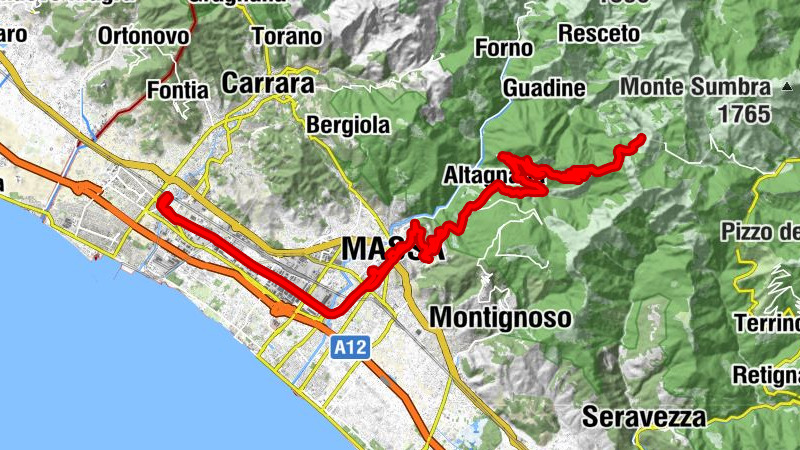 Carrara - Santuario Nostra Signora della Misericordia - Tecchia dell'Orto Botanico - Chiesa di San Sebastiano