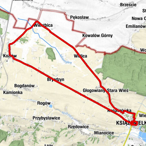 Książ Wielki - Wysiołek - Kozia Ulica - Kościół pw. Świętego Wojciecha Biskupa i Męczennika w Książu Wielkim