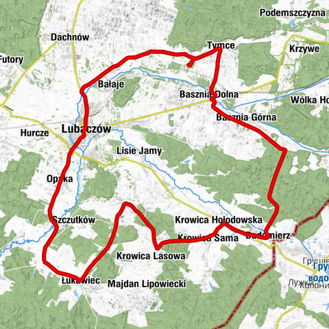 Cerkiew pw. Męczennika Dymitra - Kościół pw. Matki Boskiej Nieustającej Pomocy w Tymcach - Kościół pw. Opieki Matki Bożej w Załużu - Opaka