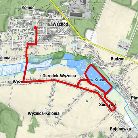 Kraśnik Fabryczny - Wyżnica - Ośrodek-Wyżnica - Kraśnik