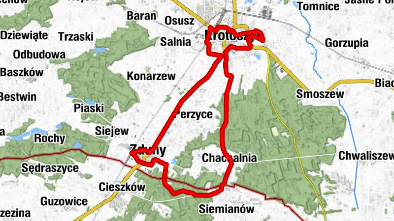 Zduny - Zajazd pod Szyszkami - Krotoszyn