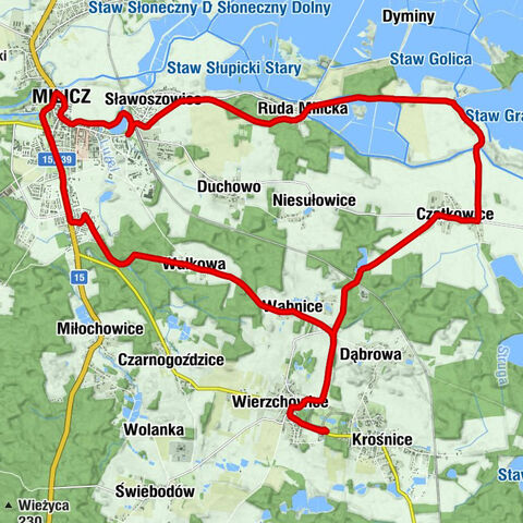 Krośnice Wąskotorowe - Lema - Wierzchowice - Milicz
