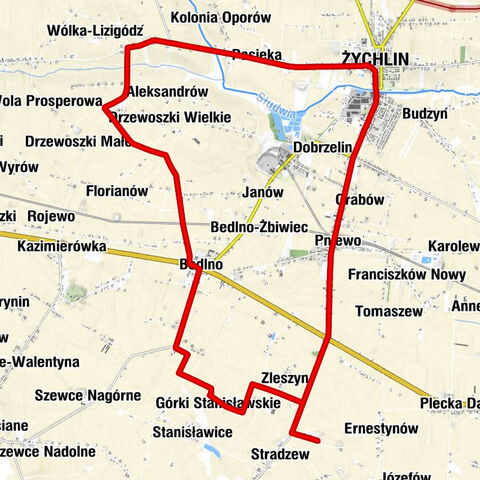 Odolin - Zleszyn - Odolinek - Żychlin