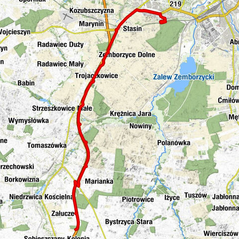 Węglin Południowy - Zajazd Gościnny - Konopnica - Zemborzyce Tereszyńskie