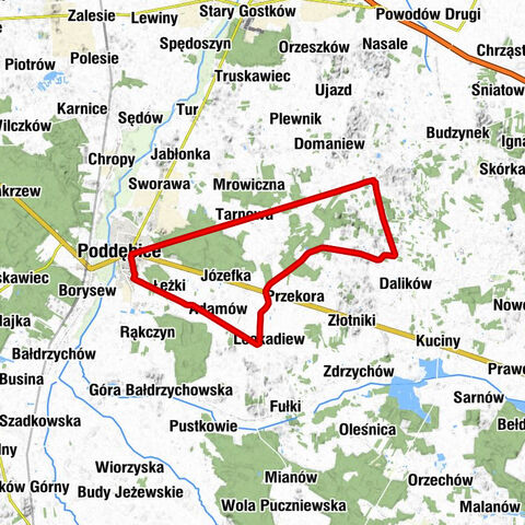 Poddębice - Byczyna - Łężki - Osiedle 500-lecia