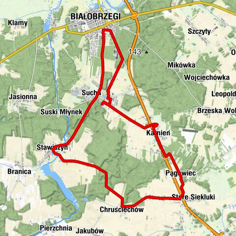 Piekło - Kamień - Pągowiec - Białobrzegi