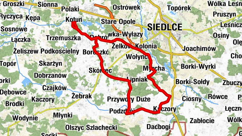 Kotuń - Pieróg - Nowa Dąbrówka