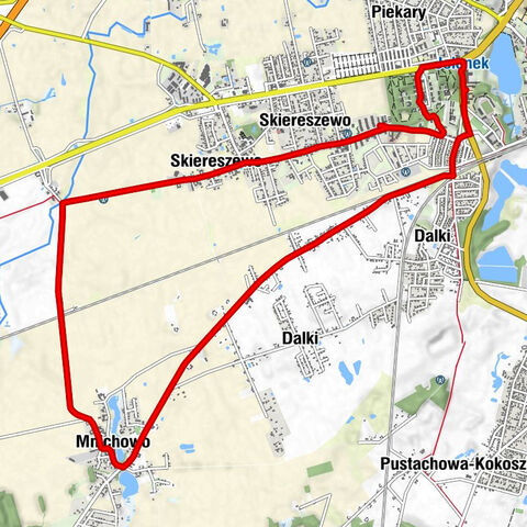 Dziekanka - Skiereszewo - Woźniki Huby - Gniezno