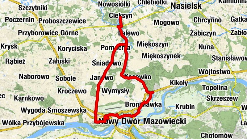 Cieksyn - Kościół pw. Świętego Wawrzyńca - Zakroczym - Kościół pw. Najświętszej Maryi Panny Królowej Polski