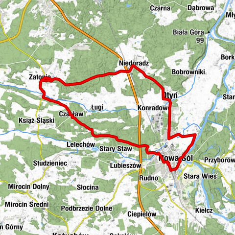 Nowa Sól - Kościół pw. Matki Boskiej Częstochowskiej - Harcerska Górka - Sala Królestwa Świadków Jehowy