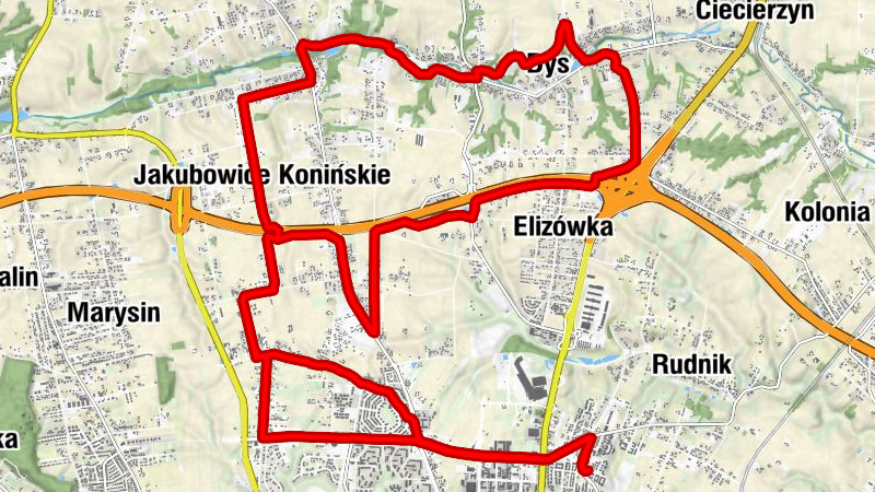 Lublin - Czechówka Górna - Jakubowice Konińskie - Kościół pw. Świętego Jana Chrzciciela