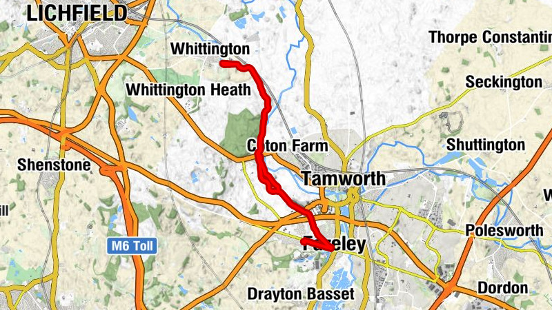 Bonehill - Fazeley - Hopwas - Hademore