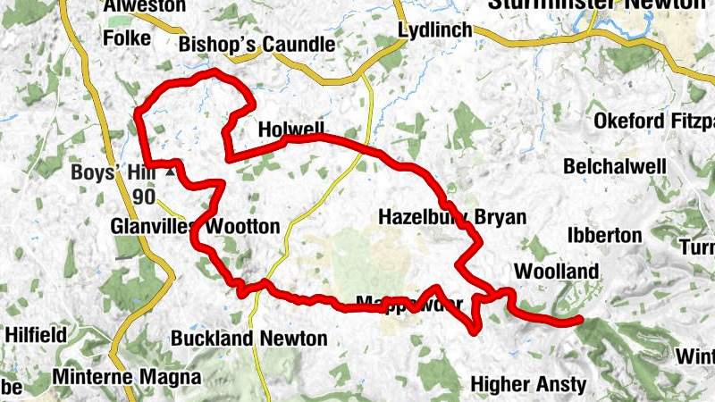 Bulbarrow Hill - Stoke Wake - Parkgate - Droop