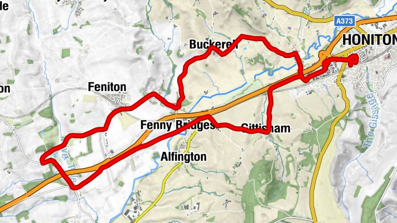 Honiton - Weston - Buckerell - Fenny Bridges
