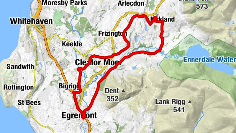 Arlecdon and Frizington - Cleator Moor - Egremont - Kirkland