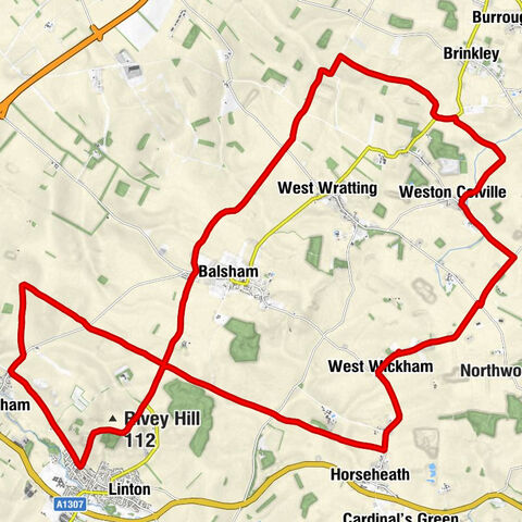 West Wickham - Weston Green - Weston Colville - Streetly End