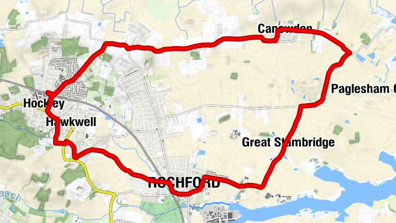 Hockley - Saint Nicholas, Canewdon - Canewdon Congregational Church - St Mary and All Saints, Stambridge