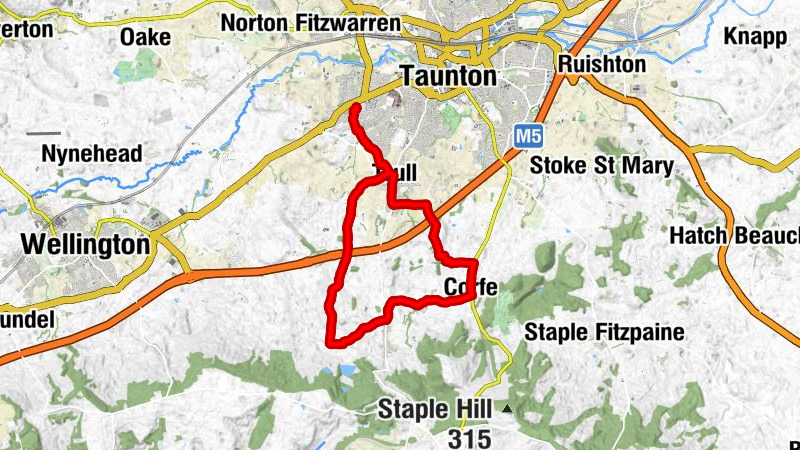 Taunton - Trull - Staplehay - Poundisford