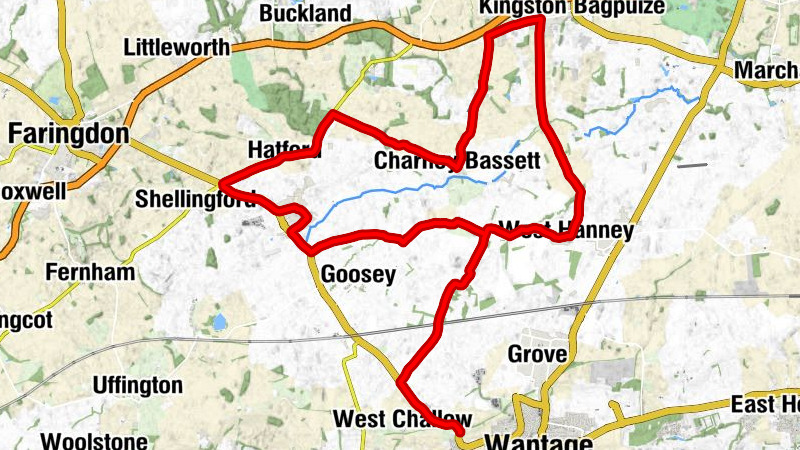 East Challow - Denchworth - West Hanney - Southmoor