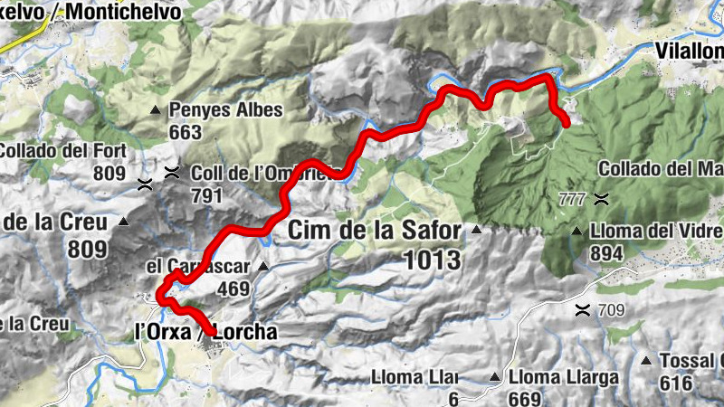 Font Pudenta - La Guardada - Cova de les Rates - l'Orxa / Lorcha