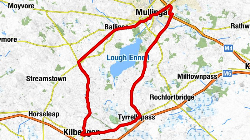Mullingar - Ballinea - Kilbeggan