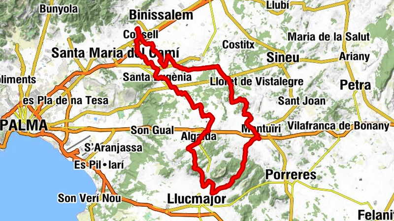 Son Manyes - Consell - Tajer D'oro - Puig de na Dolça