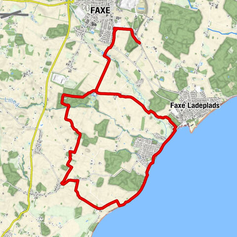 Faxe Syd - Faxe - Blåbæks Mølle - Hugkrog
