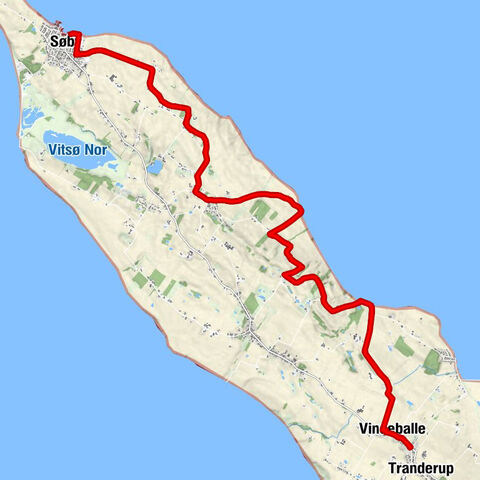 Ornum - Vindeballe Kro - Vindeballe - Tranderup