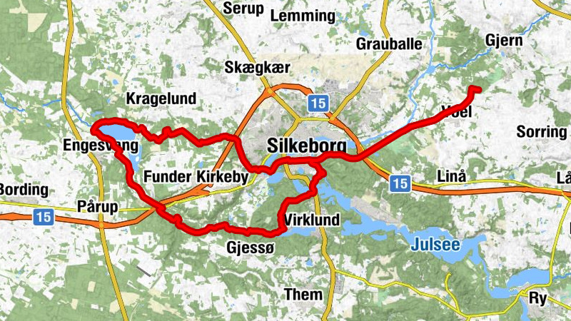 Voel - Silkeborg - Karlshøj - Dværgbakken