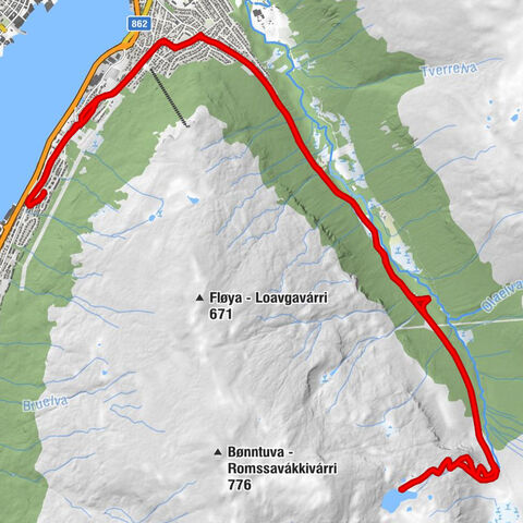 Solstrand - Kaldsletta - Venset - Tromsø