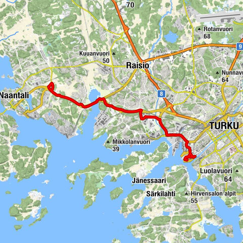Turku satama - Herttuankulma - Turku - Patterinhaka