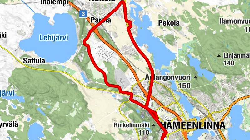 Poltinaho - Hämeenlinna - Kerho-ravintola - Pyhän Ristin kirkko