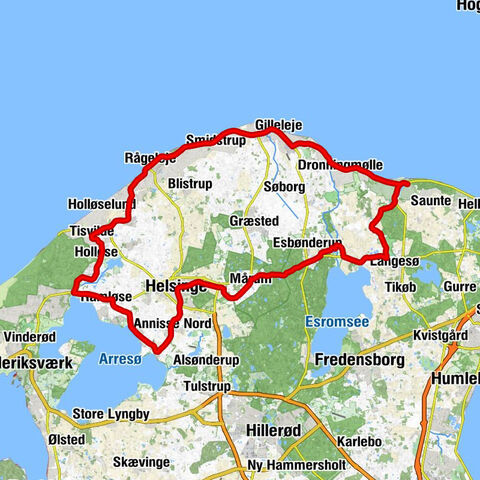 Hornbæk - Gilleleje Kirke - Ramløse Kirke