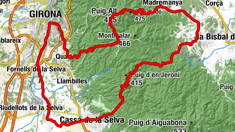 Cal Bosquetà - Puig Vinyoles - Puig Alt - els Àngels