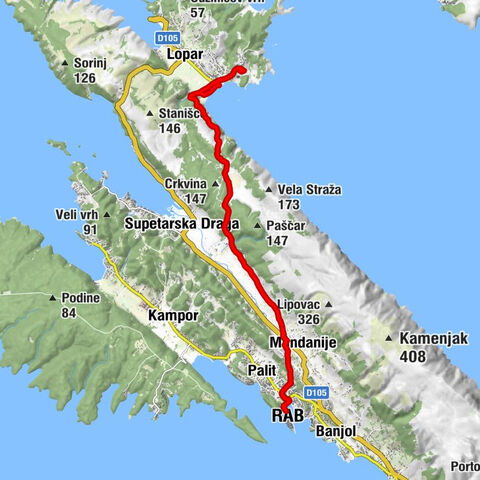 Mikolaci - Matkići - Bunići - Rab