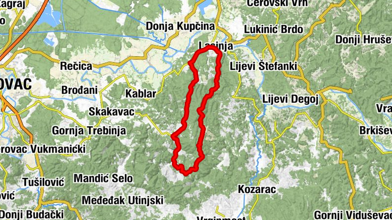 Lasinja - Dobrići - Brežani - Sveta Jana