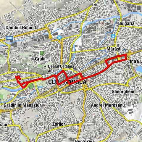 Cluj-Napoca - Catedrala Greco-Catolică „Schimbarea la Față” - Biserica Ortodoxă Schimbarea la Față - Biserica Sf. Toma