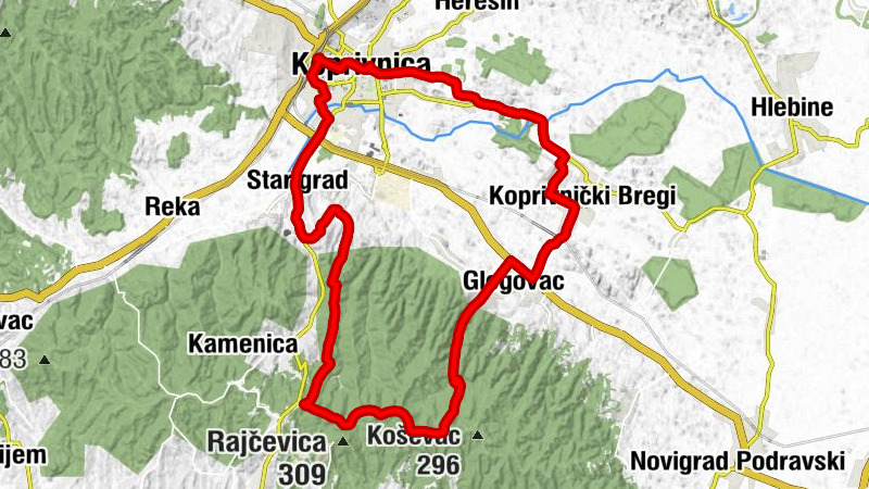 Koprivnica - Klas - Anin vrh